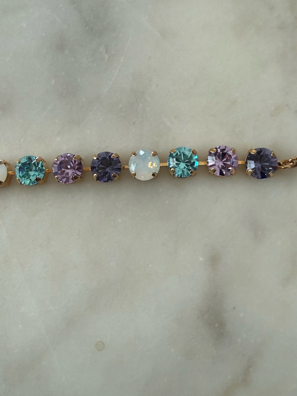 Mariana Large Everyday Crystal Bracelet & Rose Gold Tone Hinged Bangle - Picture 11 of 15